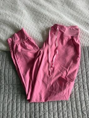 Med Couture Insight Pink Scrub Pants XS Jogger Style
